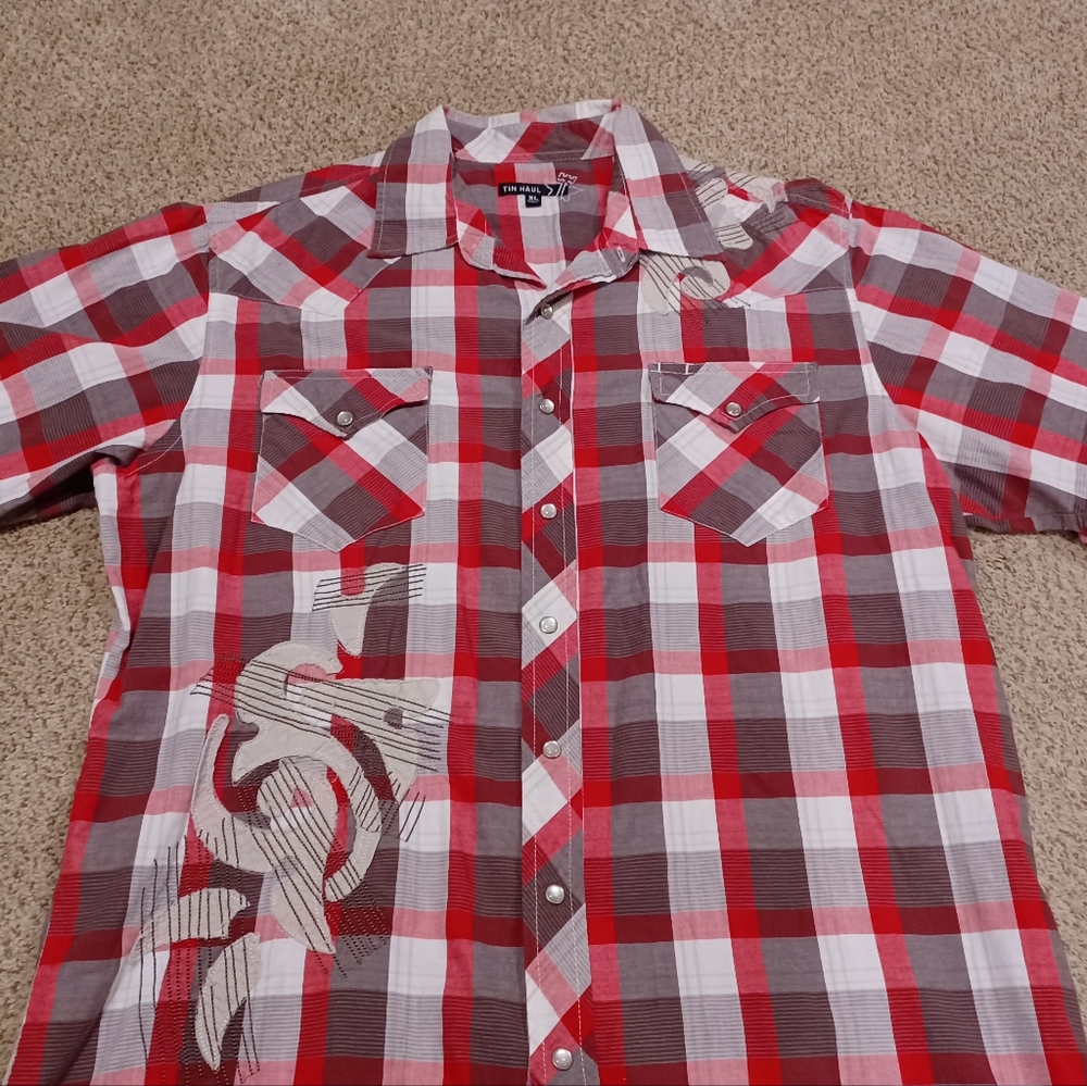 Tin Haul Short Sleeved Shirt Mens Size XL
